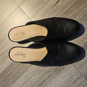 Clark Size 9 1/2 Black Mules
